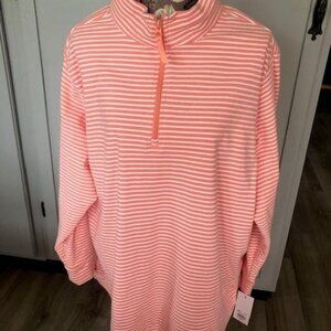NWT Peach & White Top